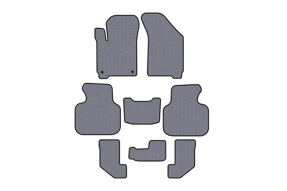 Dodge Journey 2008-2020 гг. Резиновые Коврики Carsuit (2008-2011, 3 Ряда, Серый) Фото 1