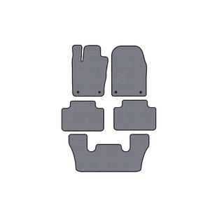 Резиновые коврики Carsuit (3 ряда, серые) Dodge Durango 2010- гг. фото 1