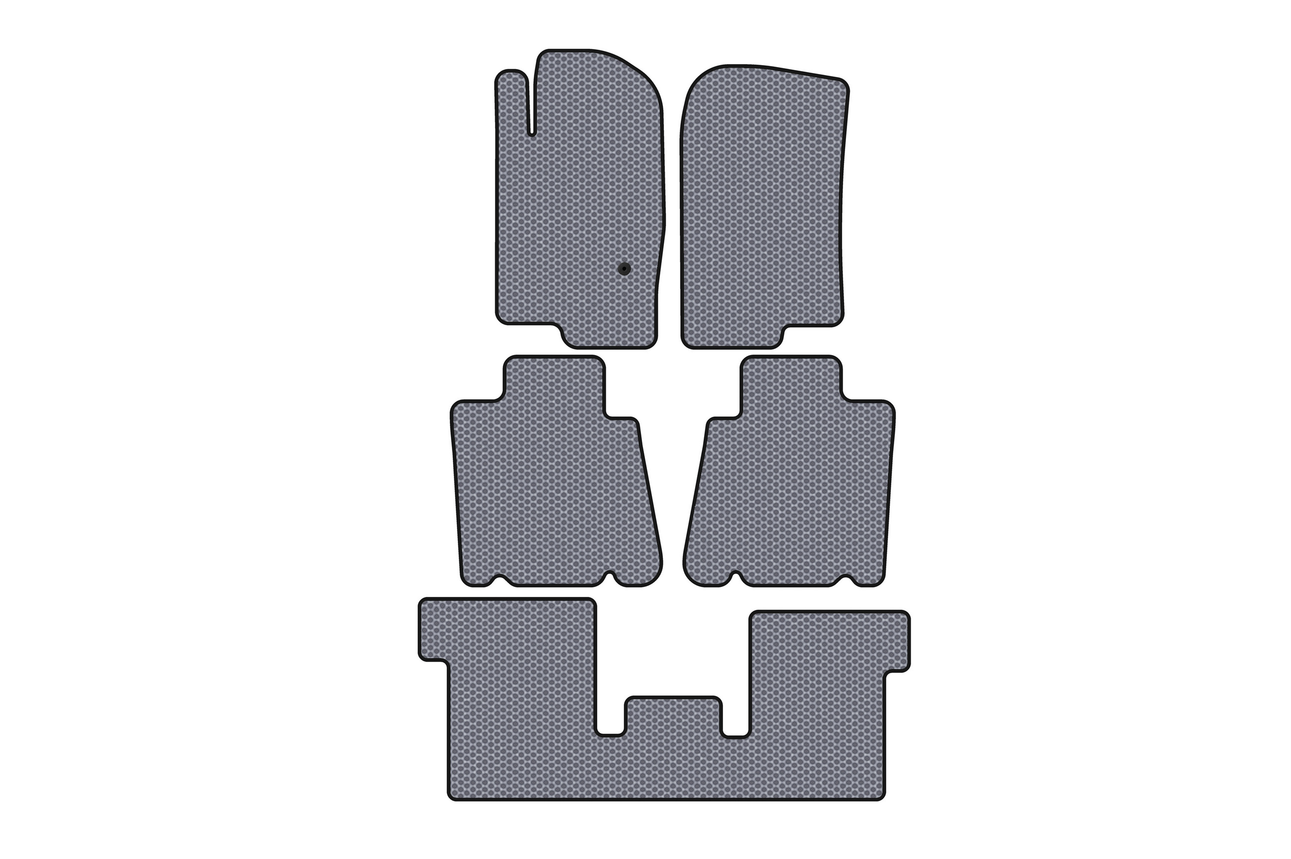 Гумові килимки Carsuit (3 ряди, сірий) для Ford Explorer 2001-2005 рр