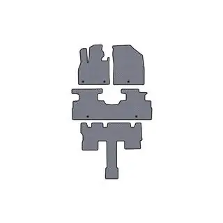 Резиновые Коврики Carsuit (3 Ряда, 7-местный, Серый) фото 1