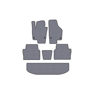Резиновые коврики Carsuit (3 ряда, серые) Seat Alhambra 2010- гг. фото 1