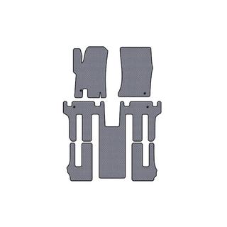 Резиновые коврики Carsuit (3 ряда, серые) Ssang Yong Rodius фото 1