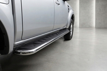 Ford Ranger 2007-2011 гг. Боковые Подножки Maydos V1 (2 шт., нержавейка) фото 1