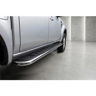Боковые Подножки Maydos V1 (2 шт., нержавейка) Ford Ranger 2007-2011 гг. фото 1