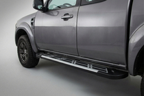 Ford Ranger 2007-2011 гг. Боковые Подножки Sunrise (2 шт., Алюминий) фото 1