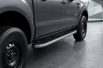 Ford Ranger 2007-2011 гг. Боковые Подножки Tayga Grey (2 шт., Алюминий) фото 1