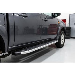 Боковые Подножки Fullmond (2 шт, алюминий) Ford Ranger 2007-2011 гг. фото 1