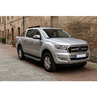 Боковые Подножки Allmond Black (2 шт., Алюминий) Ford Ranger 2011–2022 гг. фото 1