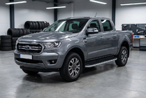 Ford Ranger 2011–2022 гг. Боковые Подножки Tayga Grey (2 шт., Алюминий) фото 1