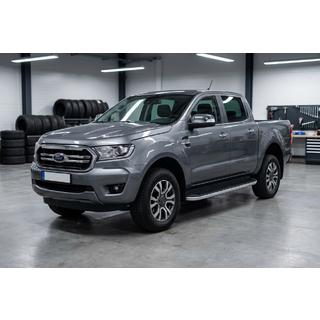 Боковые Подножки Tayga Grey (2 шт., Алюминий) Ford Ranger 2011–2022 гг. фото 1