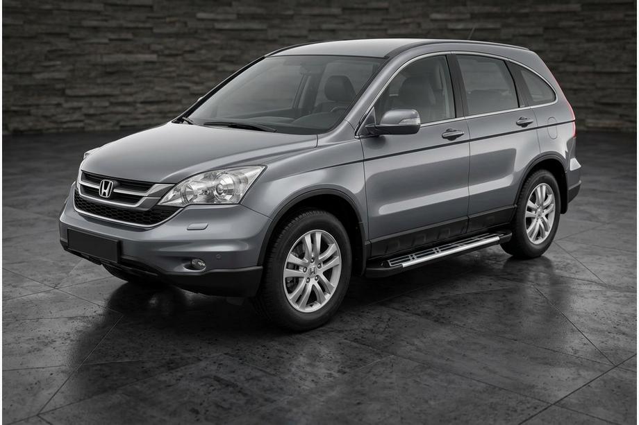 Honda CRV 2007-2011 гг. Боковые Подножки Sunrise (2 шт., Алюминий) Image