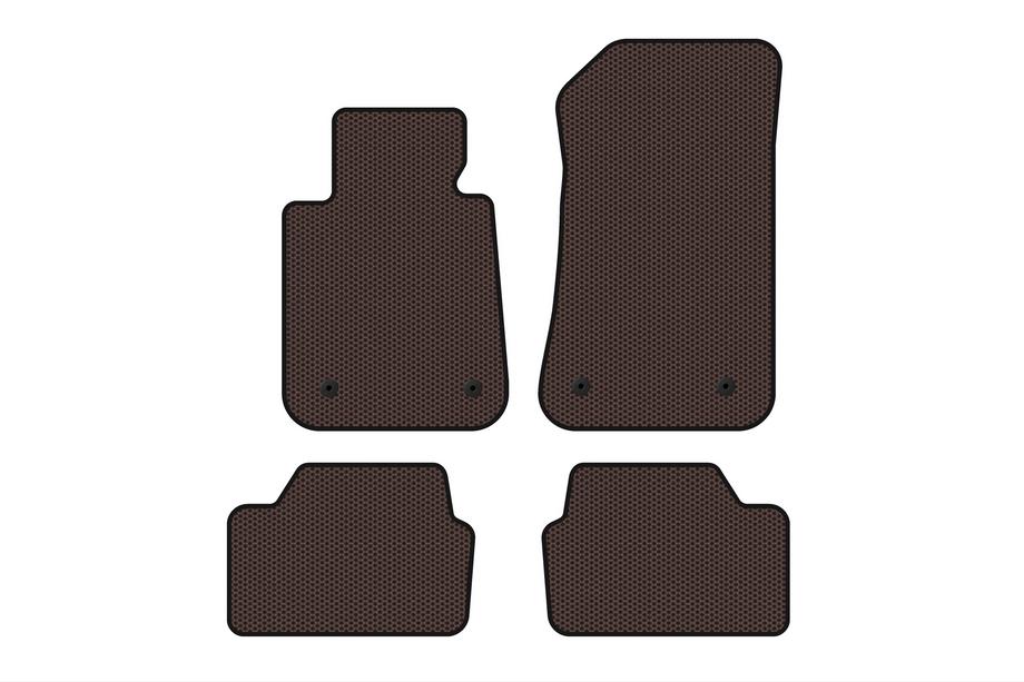 BMW 1 серия E81/E82/E87/E88 2004-2011 гг. Резиновые Коврики Carsuit (Коричневые) Фото 1