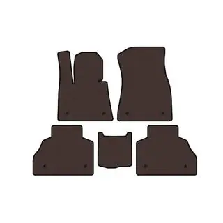 Резиновые коврики Carsuit (2 ряда, коричневые) фото 1