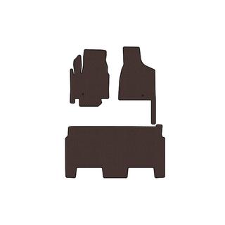 Резиновые коврики Carsuit (2008-2020, 2 ряда, 8-местный/Комплектация SXT, коричневый) Dodge Grand Caravan V 2008-2020 гг. фото 1