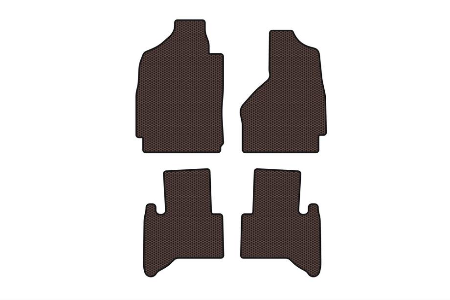 Dodge RAM (DR/DH/D1/DC/DM) 2002–2009 гг. Резиновые коврики Carsuit (2002-2009, коричневые) Фото 1