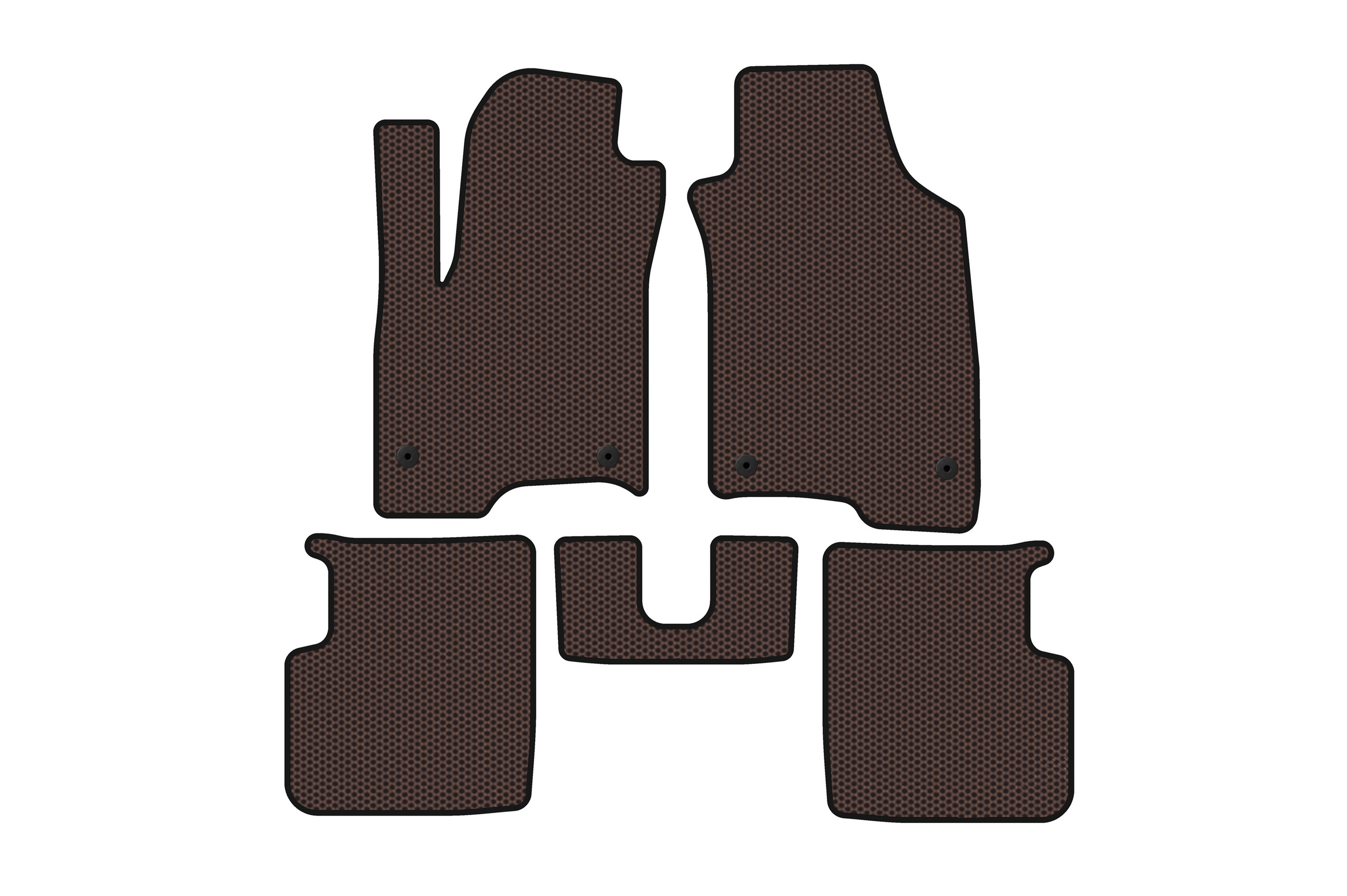 Гумові килимки Carsuit (Коричневий) для Fiat Panda 2011-2023 рр