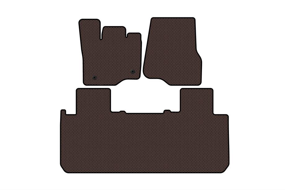 Ford F-150 2014-2021 гг. Резиновые Коврики Carsuit (Коричневые) Фото 1