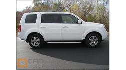 Honda Pilot 2008-2015 гг. Боковые пороги Fullmond (2 шт., алюминий) фото 3