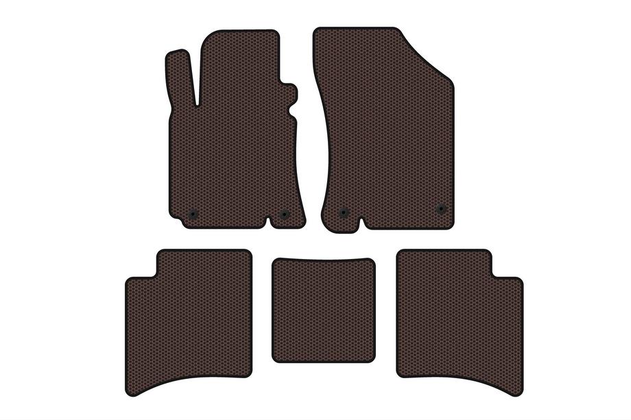 Geely MK Cross 2010-2016 гг. Резиновые Коврики Carsuit (Коричневые) Фото 1