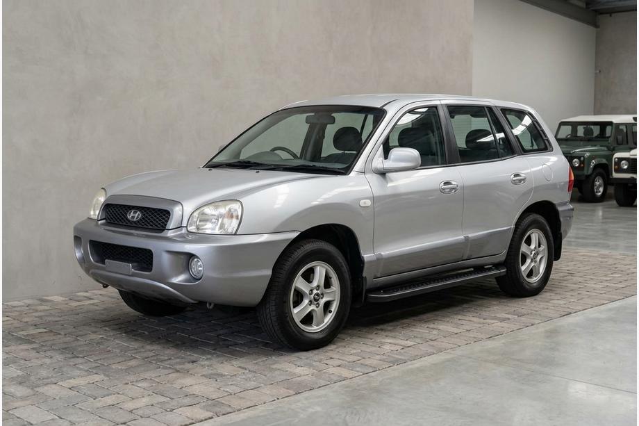 Hyundai Santa Fe 1 2000-2006 гг. Боковые Подножки Allmond Black (2 шт., Алюминий)