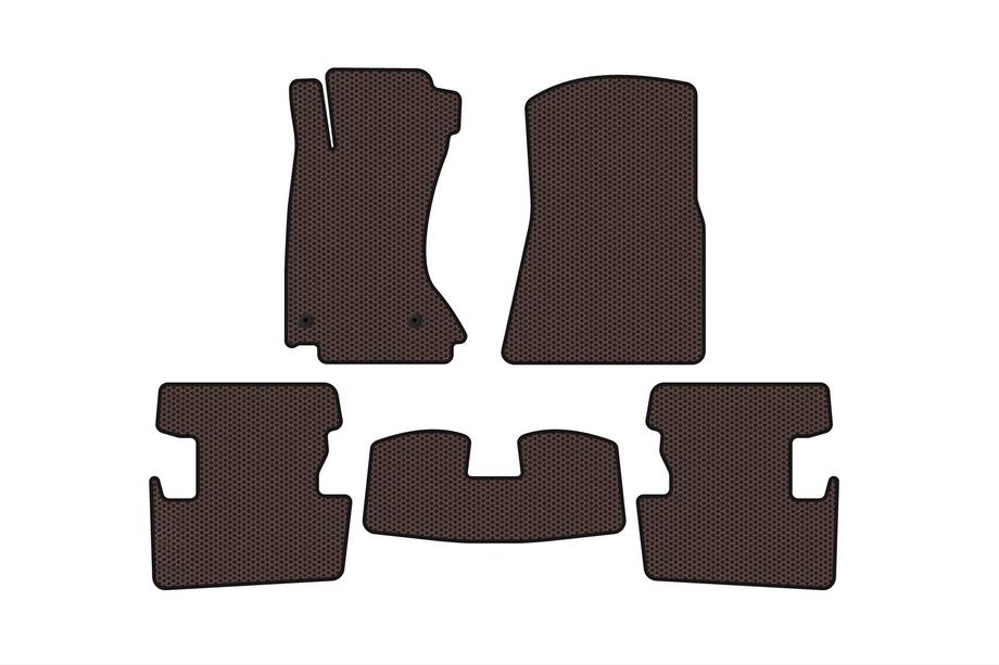 Lexus IS 2005-2013 гг. Резиновые коврики Carsuit (полный привод, коричневые) Фото 1
