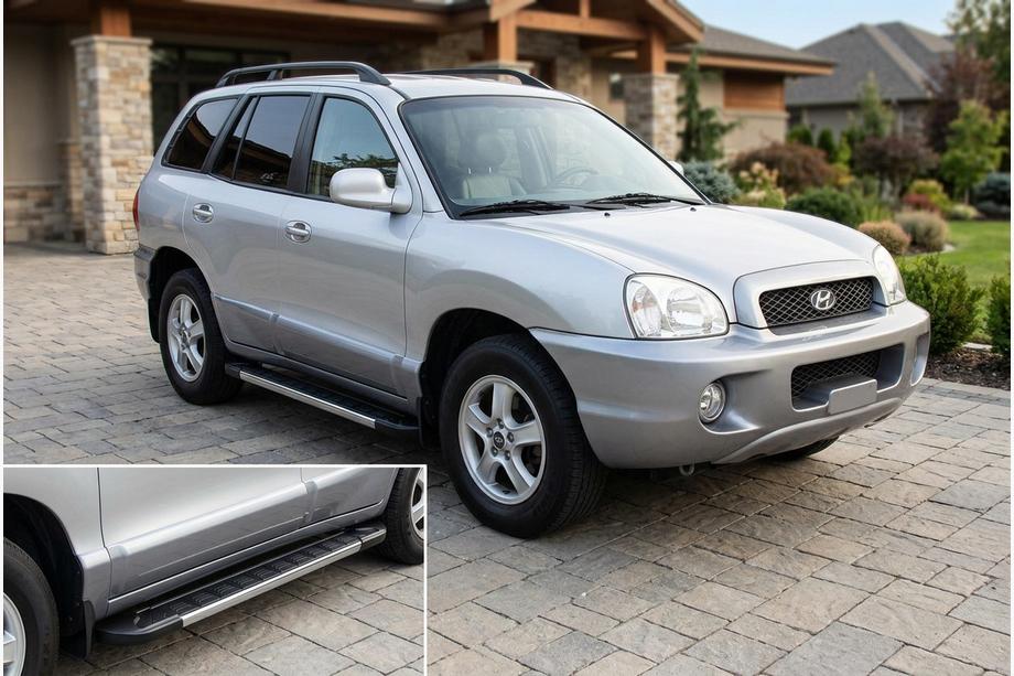 Hyundai Santa Fe 1 2000-2006 гг. Боковые пороги RedLine V1 (2 шт., алюминий) Image