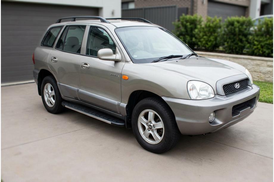 Hyundai Santa Fe 1 2000-2006 гг. Боковые Подножки Duru (2 шт., Алюминий) Image