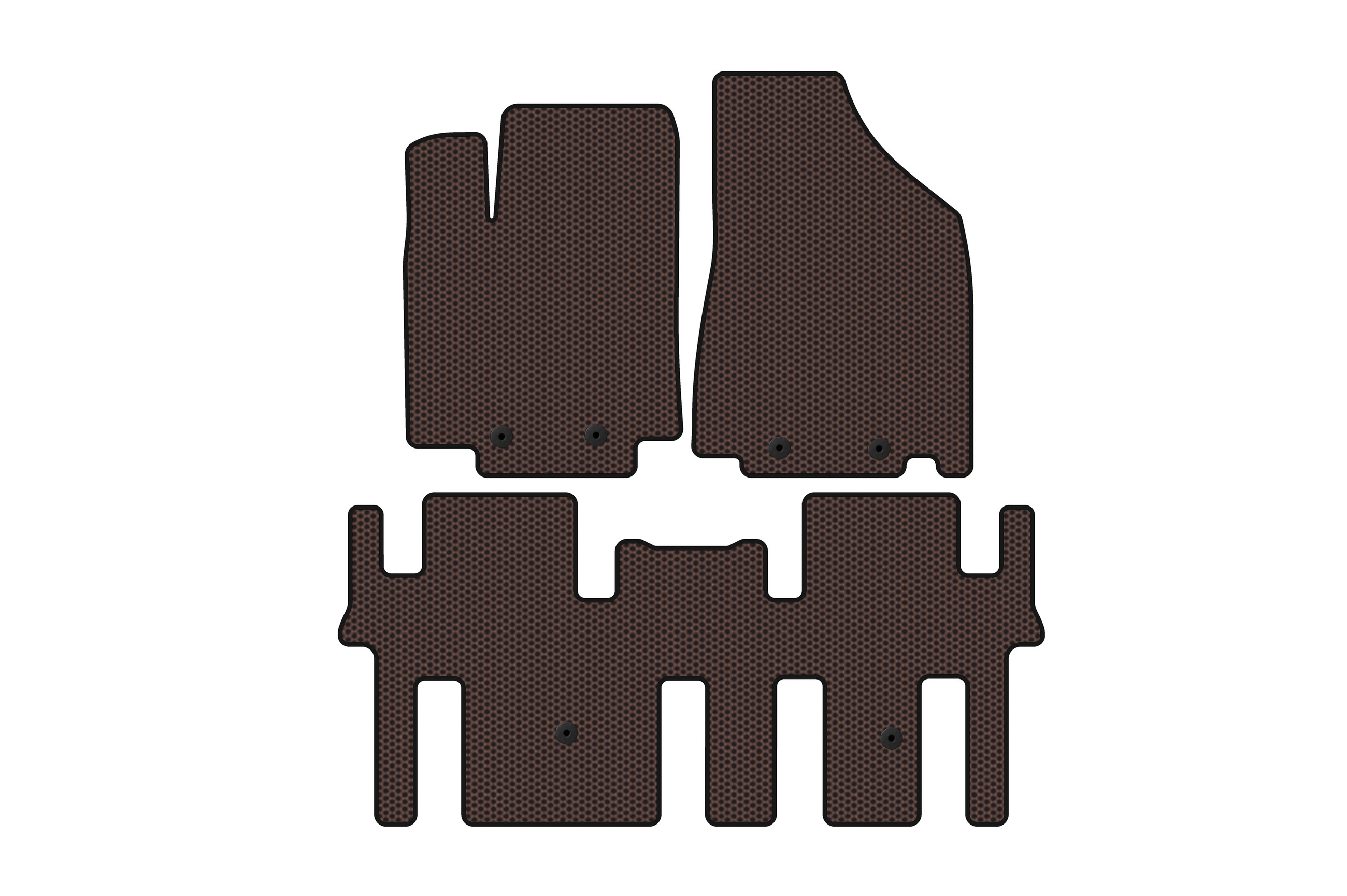 Гумові килимки Carsuit (2 ряди, коричневий) для Nissan Pathfinder R52 2012-2021 рр