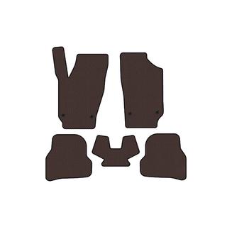 Резиновые коврики Carsuit (2010-2012, HB, 5-дверный, коричневый) Seat Ibiza 2010-2017 гг. фото 1
