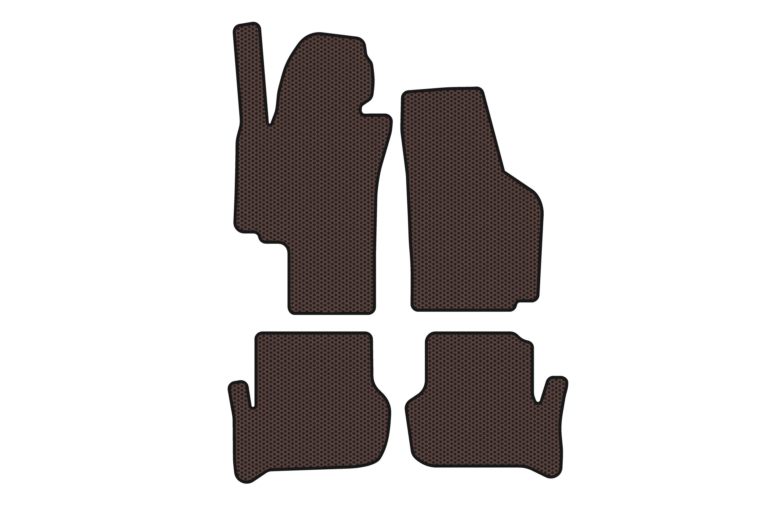 Гумові килимки Carsuit (Коричневий) для Seat Toledo 2005-2012 рр