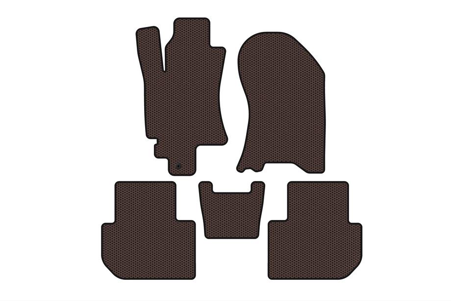 Subaru Tribeca 2005-2014 гг. Резиновые Коврики Carsuit (Коричневые) Фото 1
