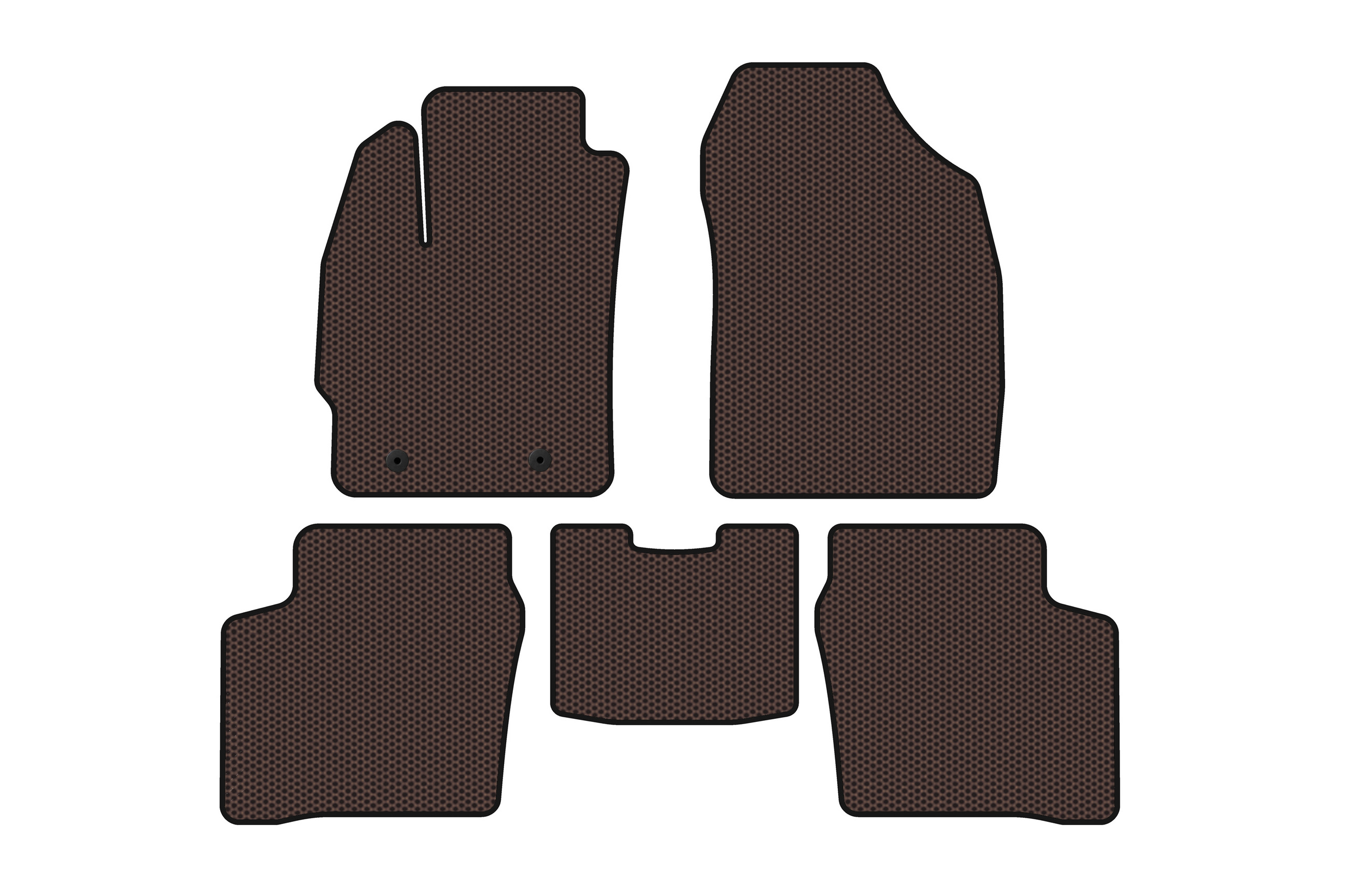 Гумові килимки Carsuit (LB, коричневий) для Toyota Prius 2003-2009 рр