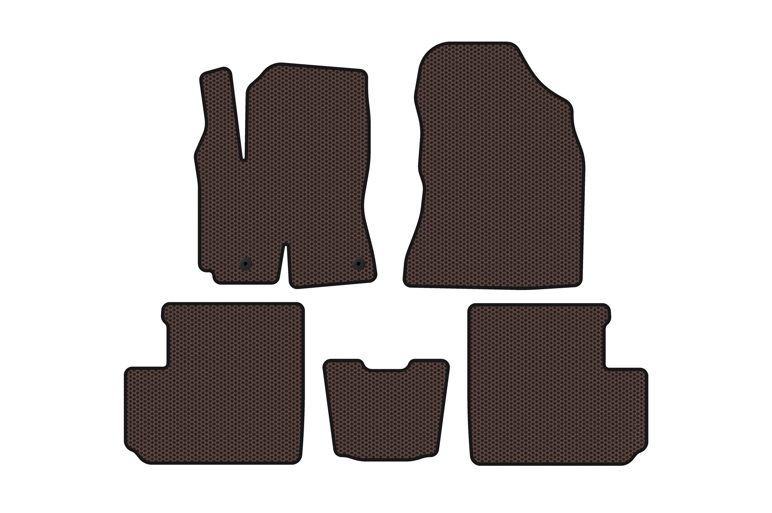 Гумові килимки Carsuit (Коричневий) для Toyota Rav 4 2001-2005 рр