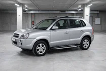Hyundai Tucson JM 2004- гг. Боковые пороги RedLine V1 (2 шт., алюминий) фото 1