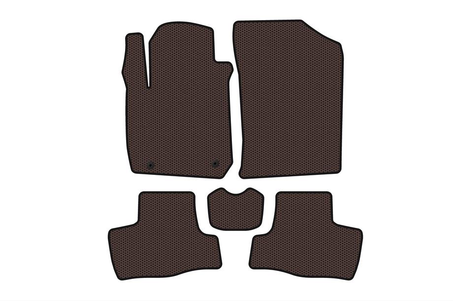 BYD F0 2008-2014 гг. Резиновые Коврики Carsuit (Коричневые) Фото 1