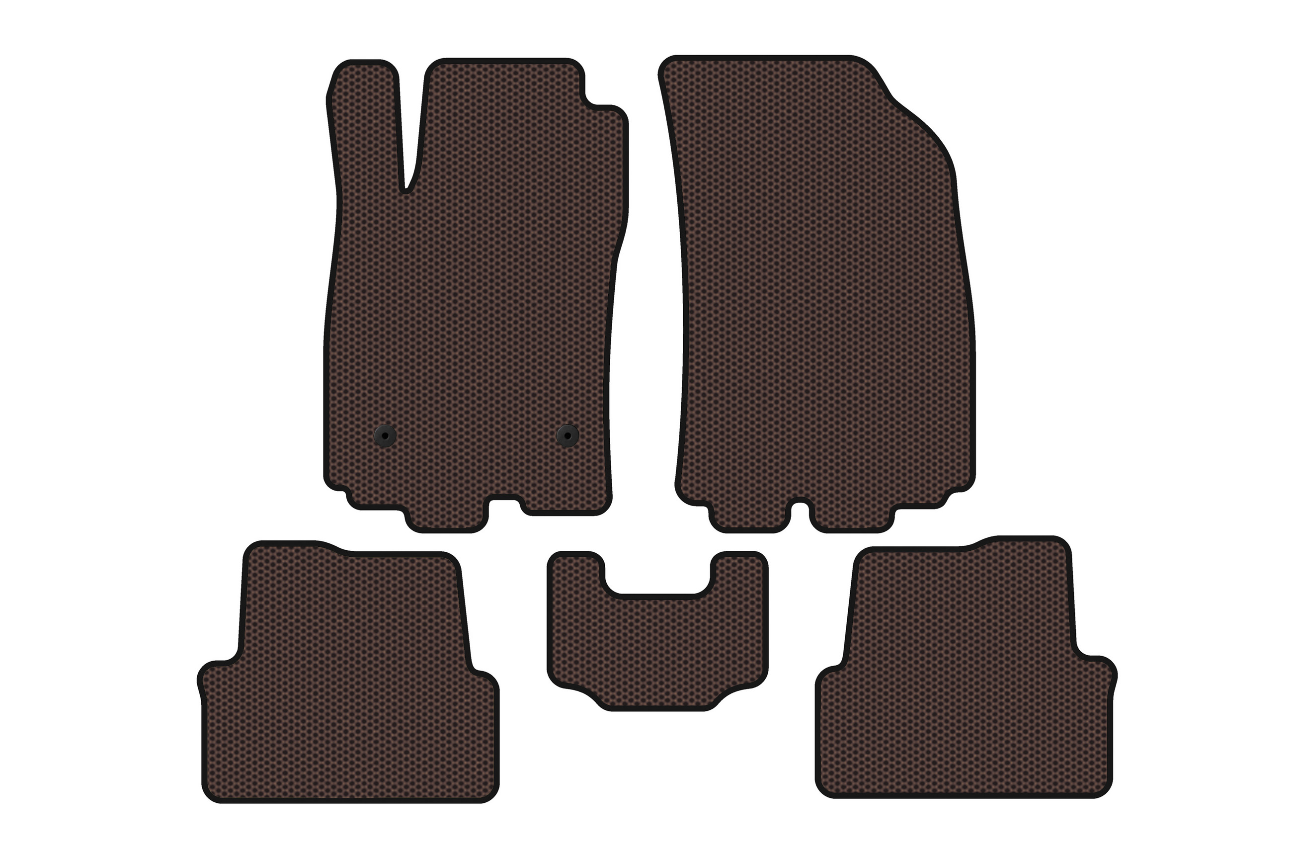 Гумові килимки Carsuit (HB, коричневий) для Chevrolet Sonic 2011-2022 рр