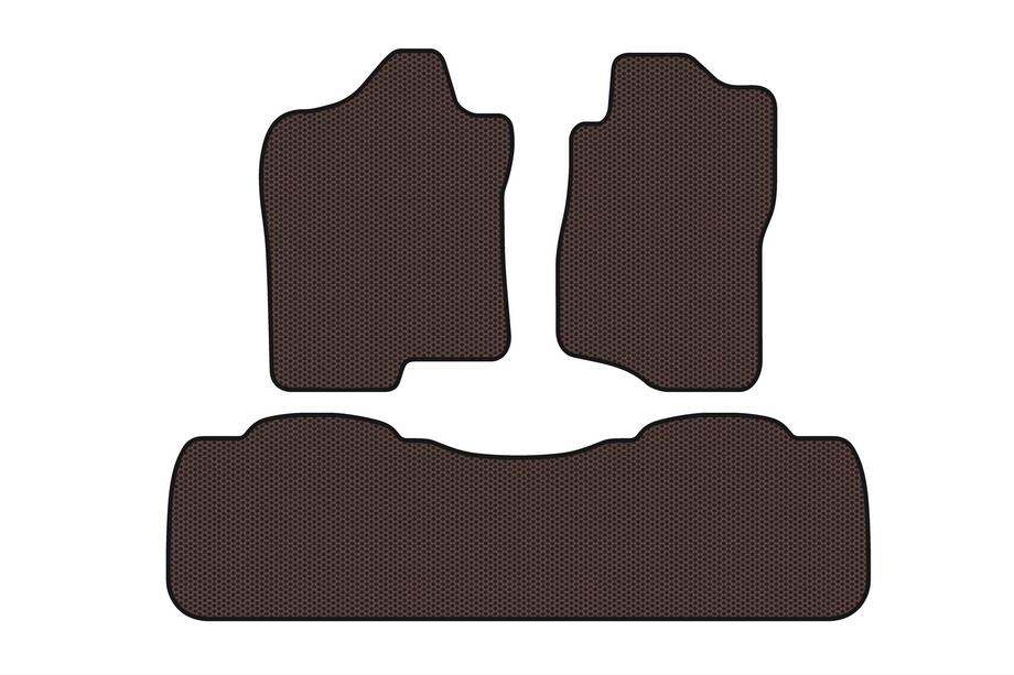Chevrolet Suburban 2007-2014 гг. Резиновые Коврики Carsuit (Коричневые) Фото 1
