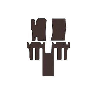 Резиновые коврики Carsuit (2 ряда, коричневые) Ssang Yong Rodius фото 1