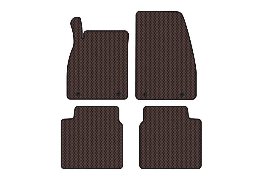 Saab 9-5 2010-2012 гг. Резиновые Коврики Carsuit (Коричневые) Фото 1