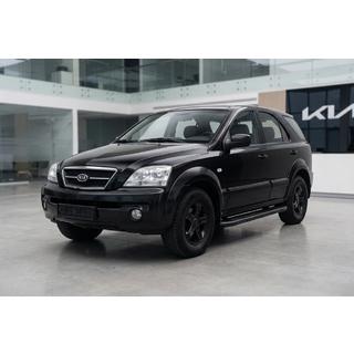 Боковые пороги Bosphorus Black (2 шт., алюминий) Kia Sorento I BL 2002-2009 гг. фото 1