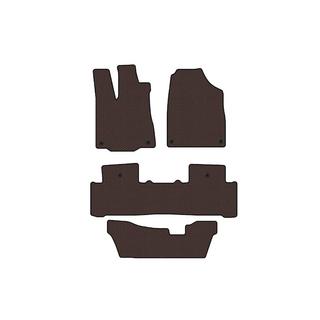 Резиновые коврики Carsuit (3 ряда, коричневые) Acura MDX 2013-2020 гг. фото 1