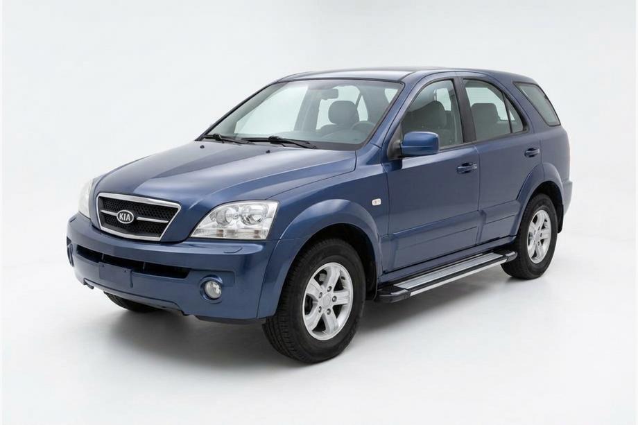 Kia Sorento I BL 2002-2009 гг. Боковые Подножки Rainbow (2 шт., Алюминий) Image
