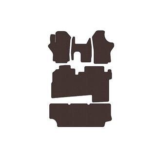 Резиновые коврики Carsuit (2004-2007, 3 ряда, 8-местный, коричневый) Hyundai H200, H1, Starex 1998-2007 гг. фото 1