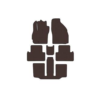 Резиновые коврики Carsuit (3 ряда, 7-местный, коричневый) фото 1