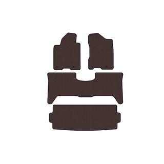 Резиновые коврики Carsuit (3 ряда, 2003-2008 коричневые) Nissan Armada 2003-2015 гг. фото 1