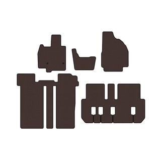 Резиновые коврики Carsuit (3 ряда, 6-местный, коричневый) Toyota Previa 2006-2019 гг. фото 1