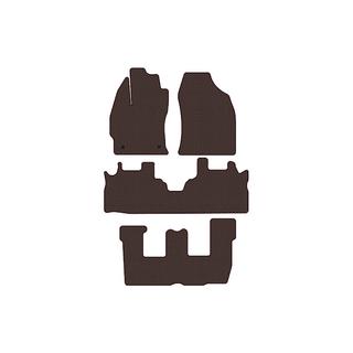 Резиновые коврики Carsuit (3 ряда, коричневые) фото 1