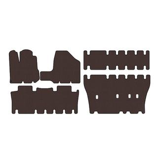 Резиновые коврики Carsuit (3 ряда, коричневые) Toyota Sienna 2003-2009 гг. фото 1