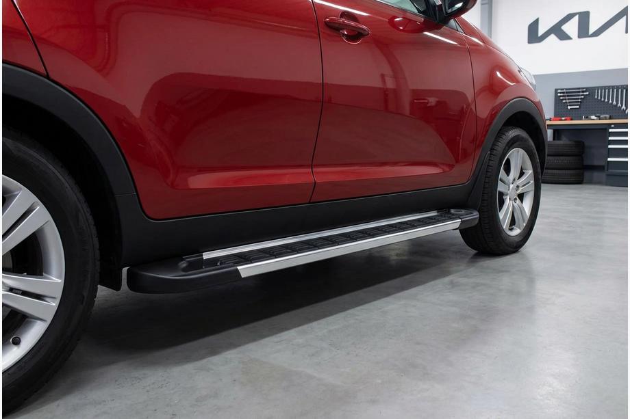 Kia Sportage 2010-2015 гг. Боковые пороги RedLine V1 (2 шт., алюминий) Image