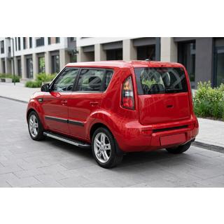 Боковые пороги RedLine V1 (2 шт., алюминий) Kia Soul I 2008-2013 гг. фото 1